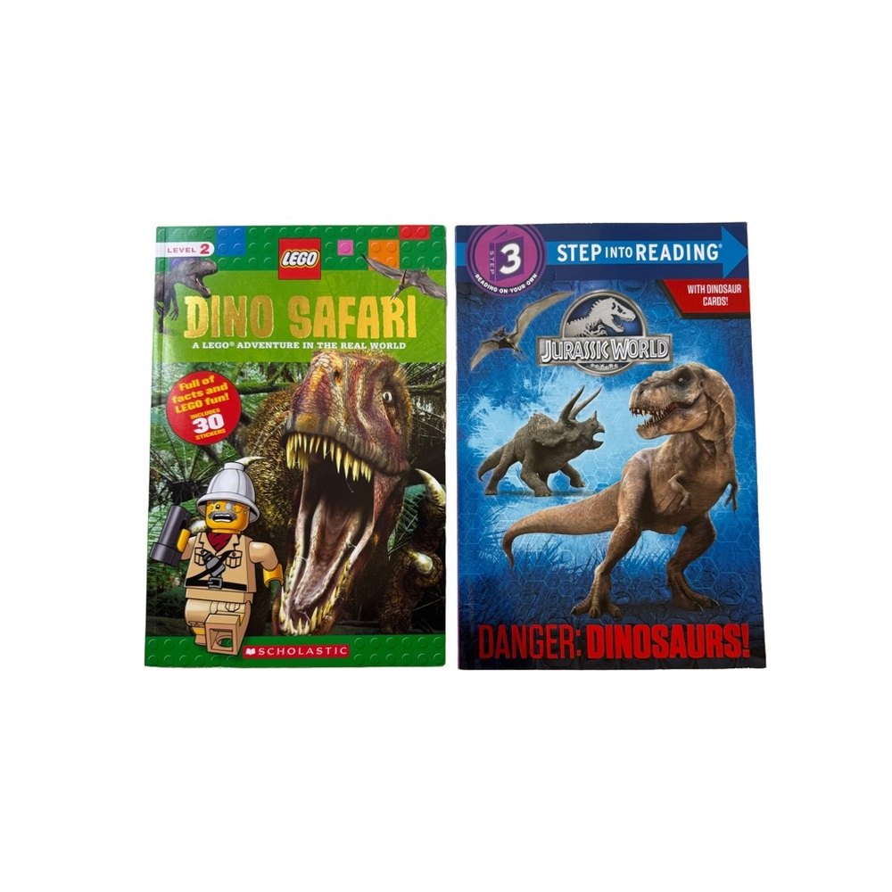 LEGO Dino Safari & Jurassic World Two Book Set